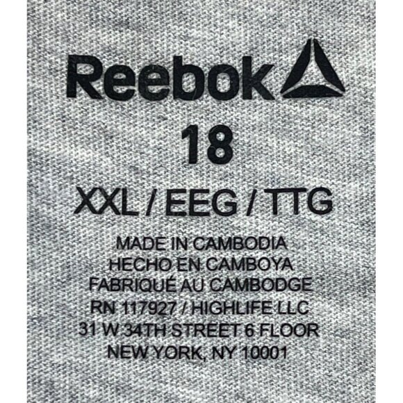 Reebok Girls Size 18 XXL Grey Heather Tank Top Cotton Rayon Blend Lightweight - Picture 10 of 10